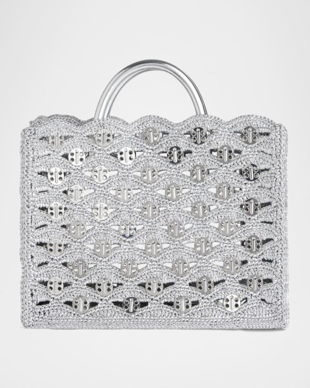 Cabas Metallic Disc Tote Bag